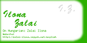 ilona zalai business card